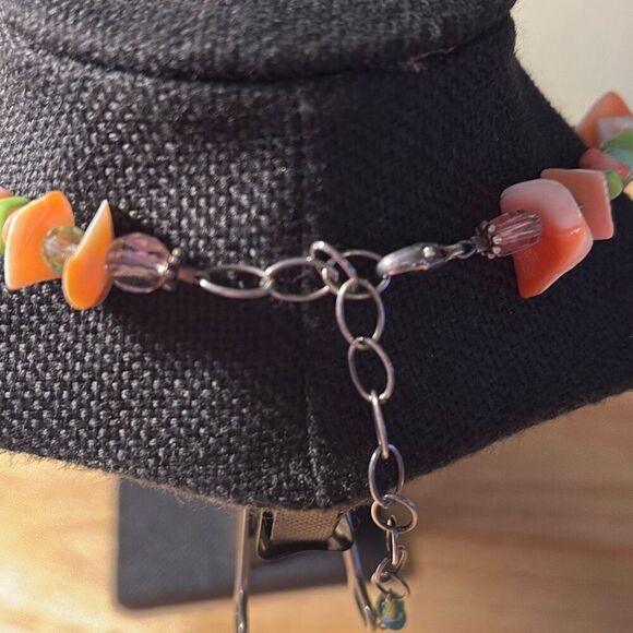 Necklace, Shell Necklace, Beach Colors, 18”-21” Adjustable, Handmade - Picture 7 of 10